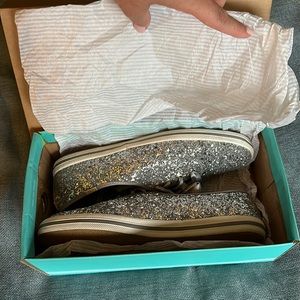 Keds kate spade celebration sparkly sneakers, 8.5, worn 2x